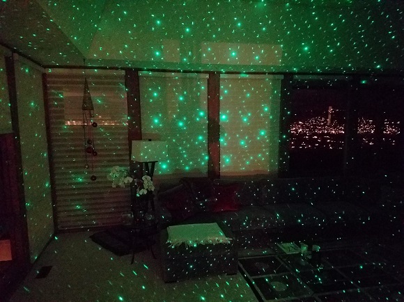 BlissLights Motion projector with ambient lighting off