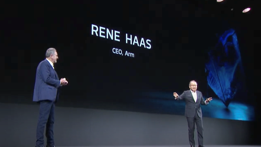 Arm CEO Rene Haas and MediaTek Vice Chairman and CEO Rick Tsai.