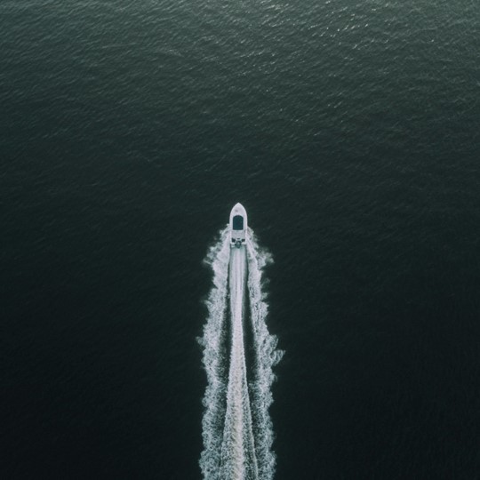 Boat in ocean